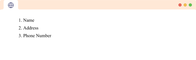 HTML Ordered List An HTML ordered list